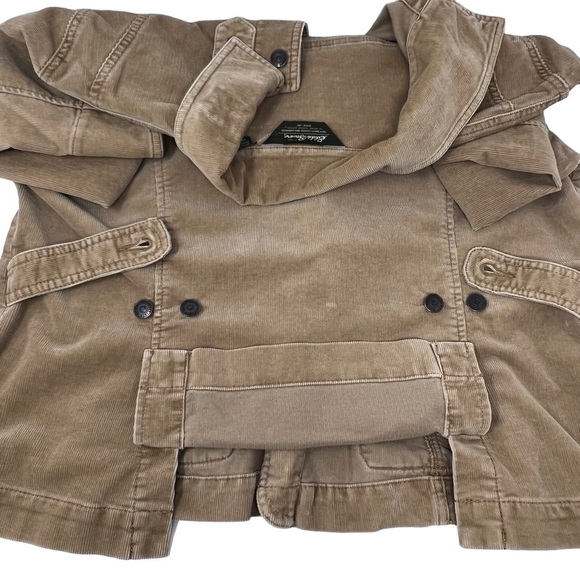 Y2K Eddie Bauer Tan Corduroy Barn Coat Chore Jacket Size XL Button Faded Retro - Picture 13 of 16